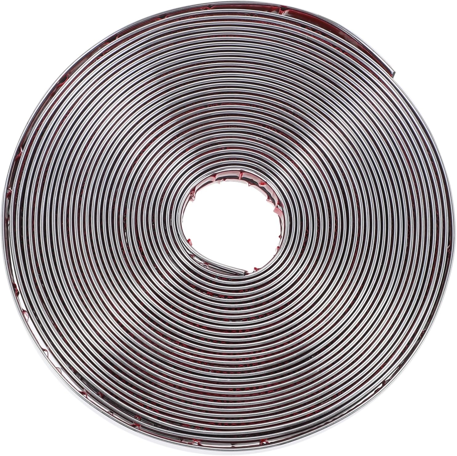 1roll Peel and Stick Decorative Corner Molding Trim Self-Adhesive Wall Edge Protector for Easy Installation Flexible PVC Wall Corner Guard Silver Wide