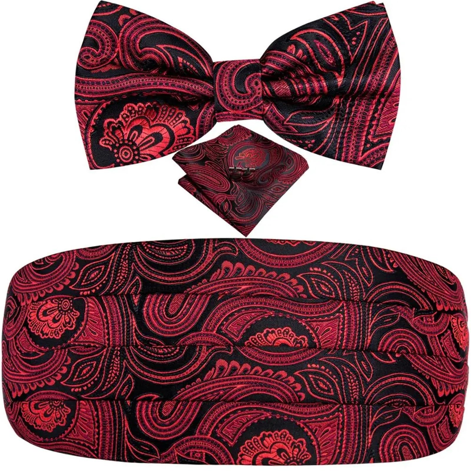 Kummerbund Rotes Kummerbund-Fliege-Set, formelles Smoking-Korsett, elastischer Gürtel for Männer, Hochzeit, Kummerbund(Color20)