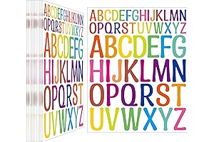 1-2 Inch Alphabet Stickers for Crafts