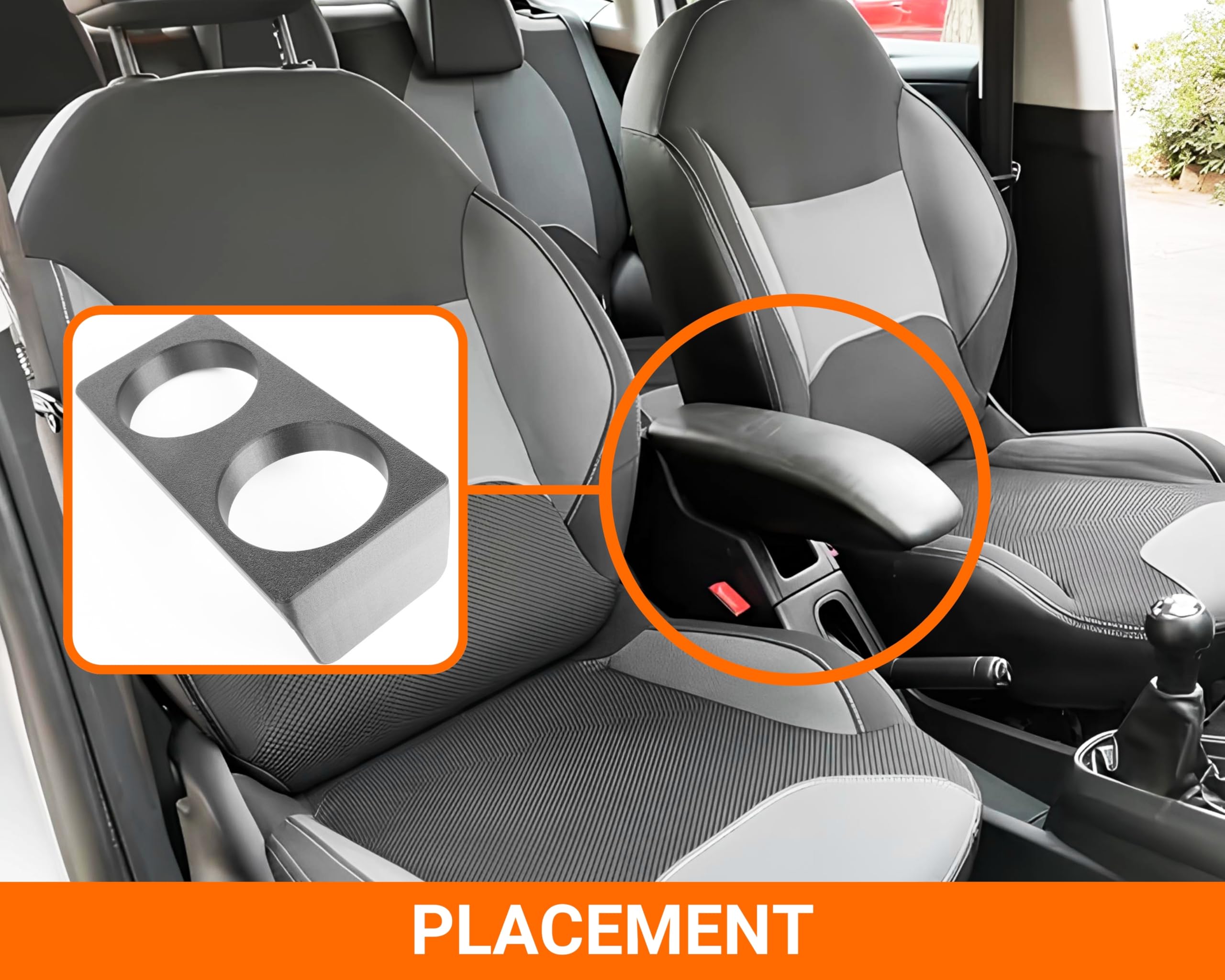 Podłokietnik samochodowy z uchwytem na kubek dla Citroën DS3 i C3 II Kompatybilny z podłokietnikiem Elegancki design Ergonomiczny i przydatny Łatwa instalacja