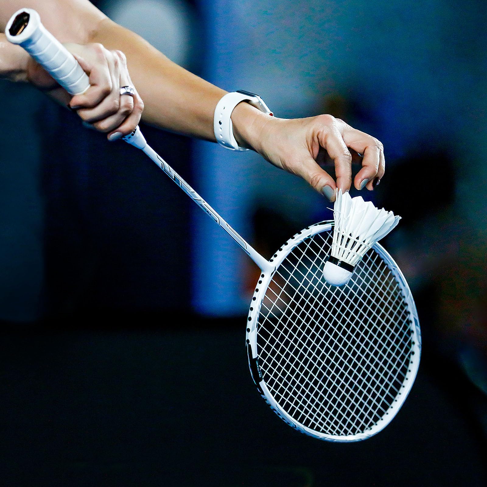 PATIKIL Custodia morbida per racchetta da badminton, fodera in velluto con coulisse, resistente e leggera, per giocatori di badminton