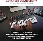 Akai Professional MPK Mini Plus - USB MIDI Keyboard Controller with 37 Mini Keys, 8 MPC Pads, Sequencer, MIDI/CV/Gate I/O, Music Production Software and Native Instruments Sound Package
