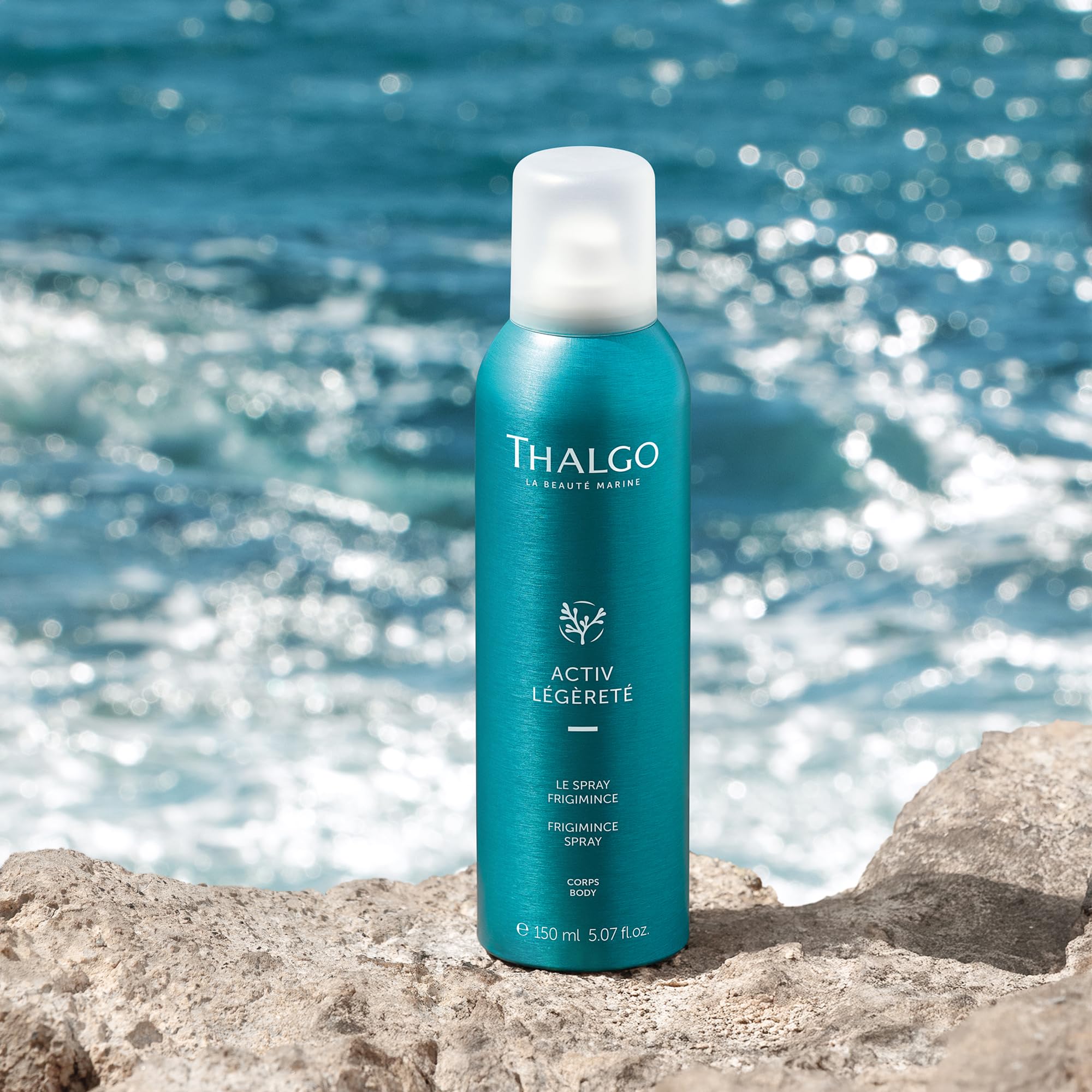 THALGO Frigimince Spray 150 ml Kühlendes Körperspray gegen schwere Beine, straffend & vitalisierend mit Algen & Menthol