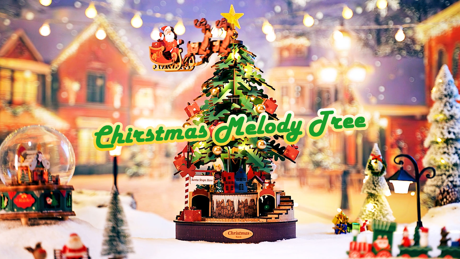 Boîte à Musique Puzzle 3D Christmas Melody Tree - 319 Pièces, Musique, USB-C, Décoration Noël
