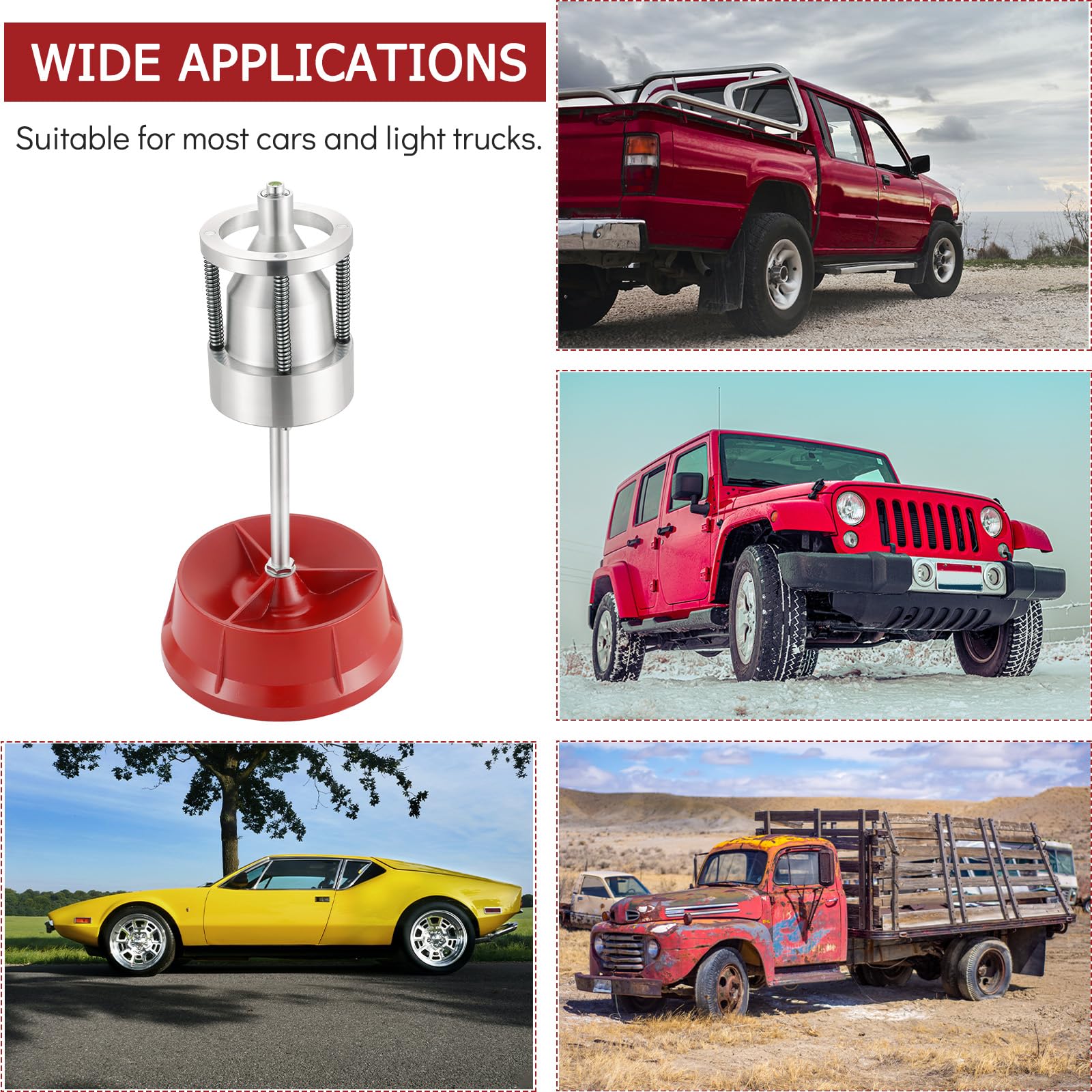 Équilibreur de Roue à Bulles Portable | Équilibreur de pneus Robustes avec Niveau à Bulle, Machine d'équilibrage de pneus pour Jantes, Voitures, camions légers, camionnettes