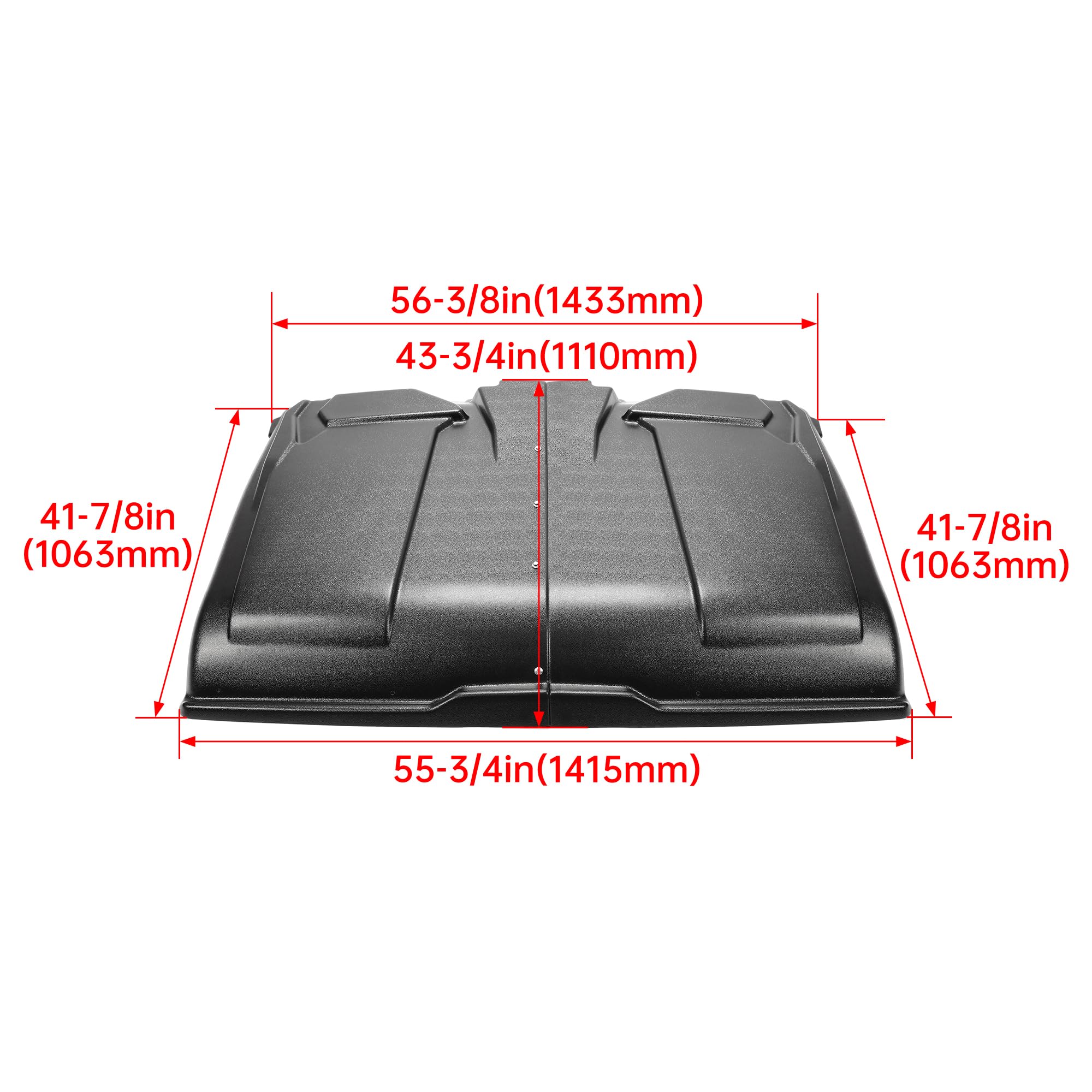 Amazon.com: HECASA Black 2-Piece Hard Top Roof Compatible with