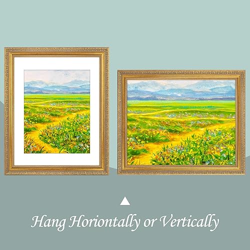 Miniatura 7 de Golden State Art, Marco negro elevado de 12 x 16 pulgadas, tapete blanco para foto de 8 x 12 pulgadas, moldura ancha de altura alta, acabado de