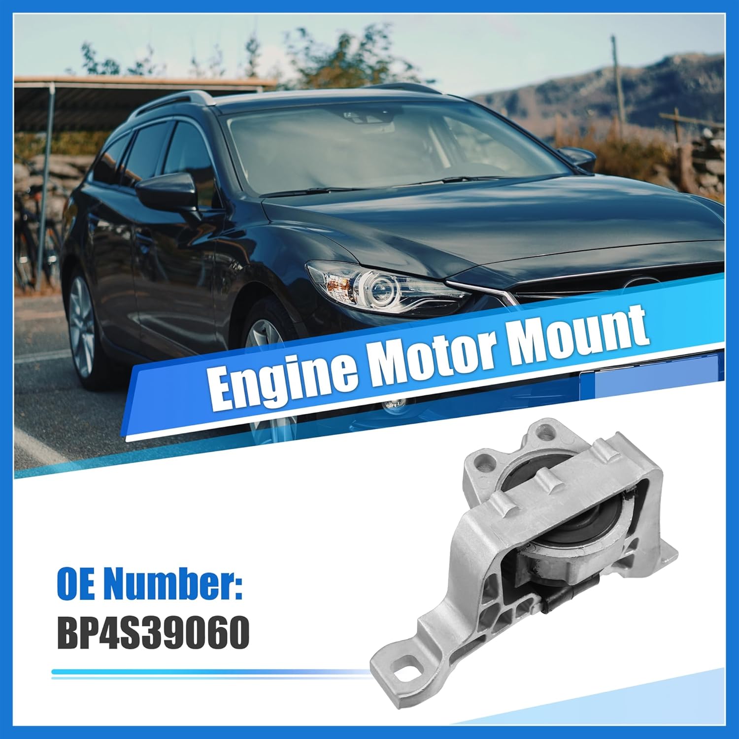 Right Engine Motor Mount No.BP4S39060 for Mazda 3 I 2.0L L4 - Gas 2004-2010 Auto Accessories