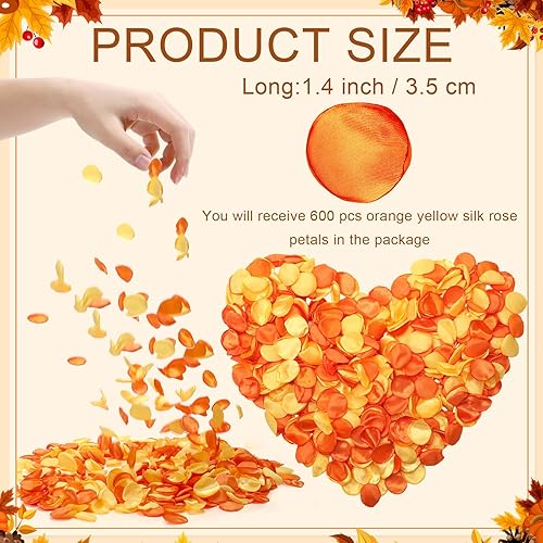 Miniatura 8 de 600 pétalos de rosa de seda artificiales para bodas, canastas de flores para niñas, para pasillo, mesa, centros de mesa, fiestas, despedidas de