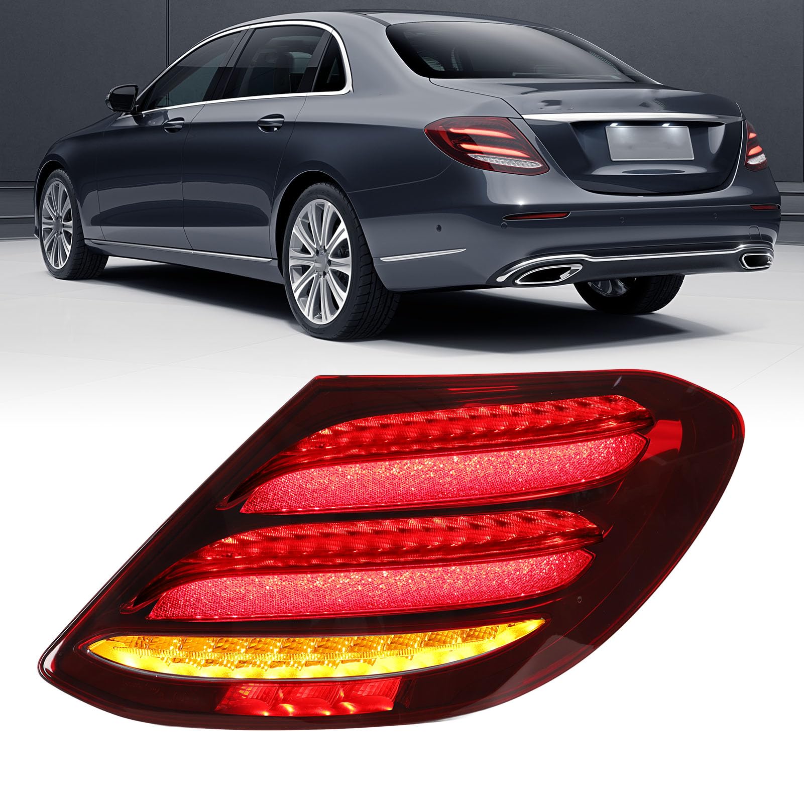 【Eクラス】W213 社外スモークLEDテール Tint+ メルセデスベンツ Eクラス W213 セダン テールランプ 用