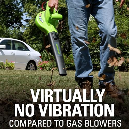 Miniatura 4 de Greenworks - Soplador eléctrico de una sola velocidad 24012 de 7 Amp 25749 KPH2548 mh
