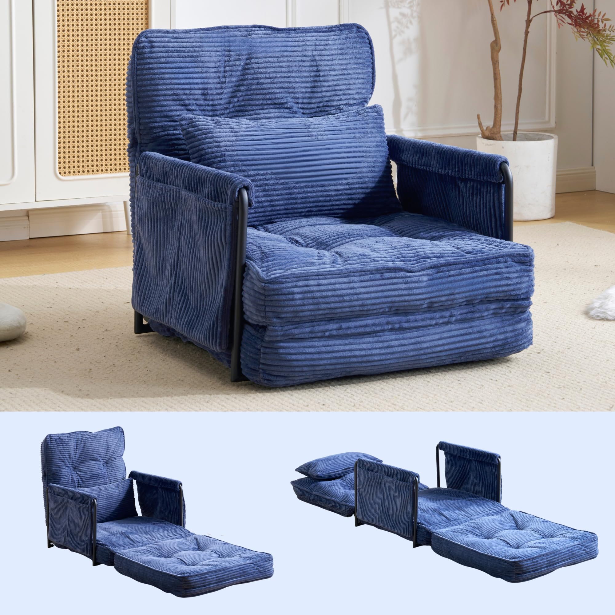 Amazon｜ShinrinKaze森風 ソファベッド 1人用 折りたたみ ロー