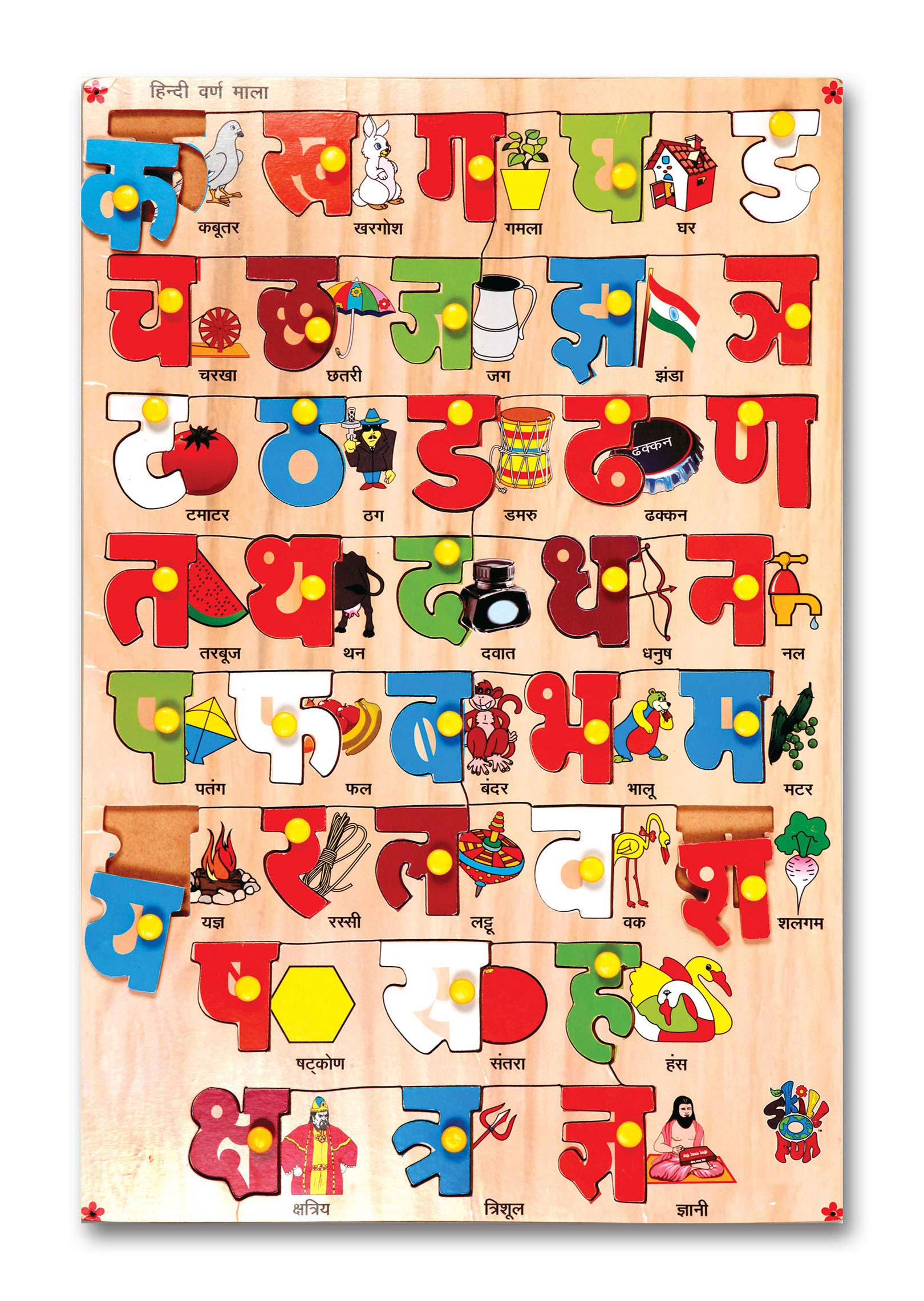 Buy Tamatina Wall Poster Educational Poster Hindi Alphabets