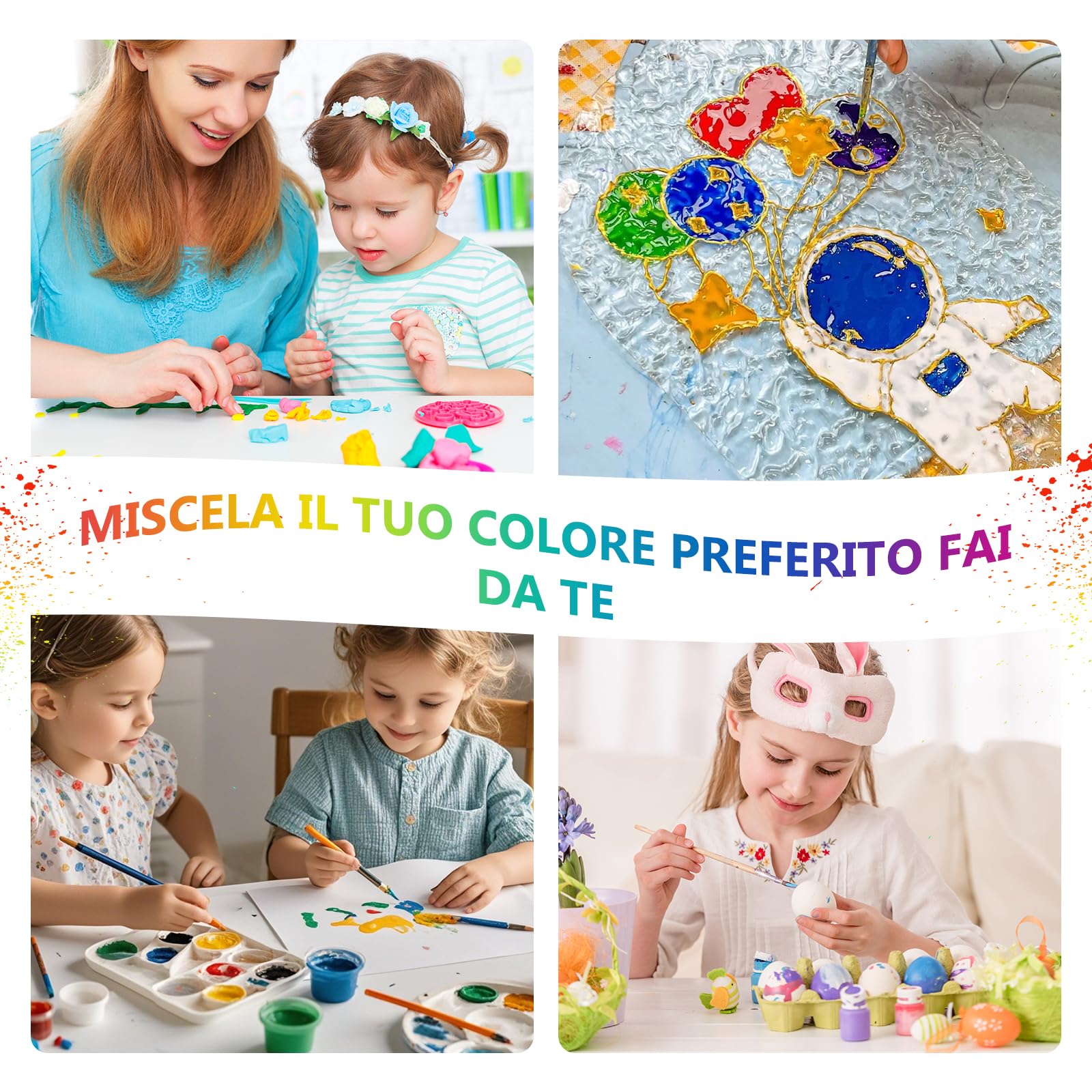 DEWEL Polvere di Mica 15 Colori × 10 G, Pigmento Resina Epossidica, Mica Polvere Colorante di Sapone, per Fabbricazione di Candela, Kit di Sapone, Trucco, Smalto per Unghie, Lucidalabbra, Bomboletta