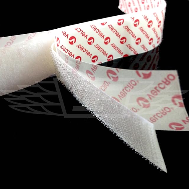 5 Meters x 10mm WHITE VELCRO® BRAND SELF ADHESIVE PS14 HOOK & LOOP - FREE UK DELIVERY
