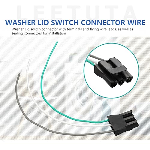 Miniatura 5 de Reemplazo del mazo de cables del conector del interruptor de la tapa de la lavadora para WP2172937, 2172937, AP6005924, 6005924, PS1173898