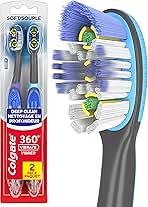 Colgate Total Advanced 360 Floss Tip Sonic Battery Powered Toothbrush, 2 Pack
