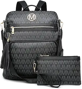 Women Fashion Backpack Purse Convertible Large Rucksack with Tassel
