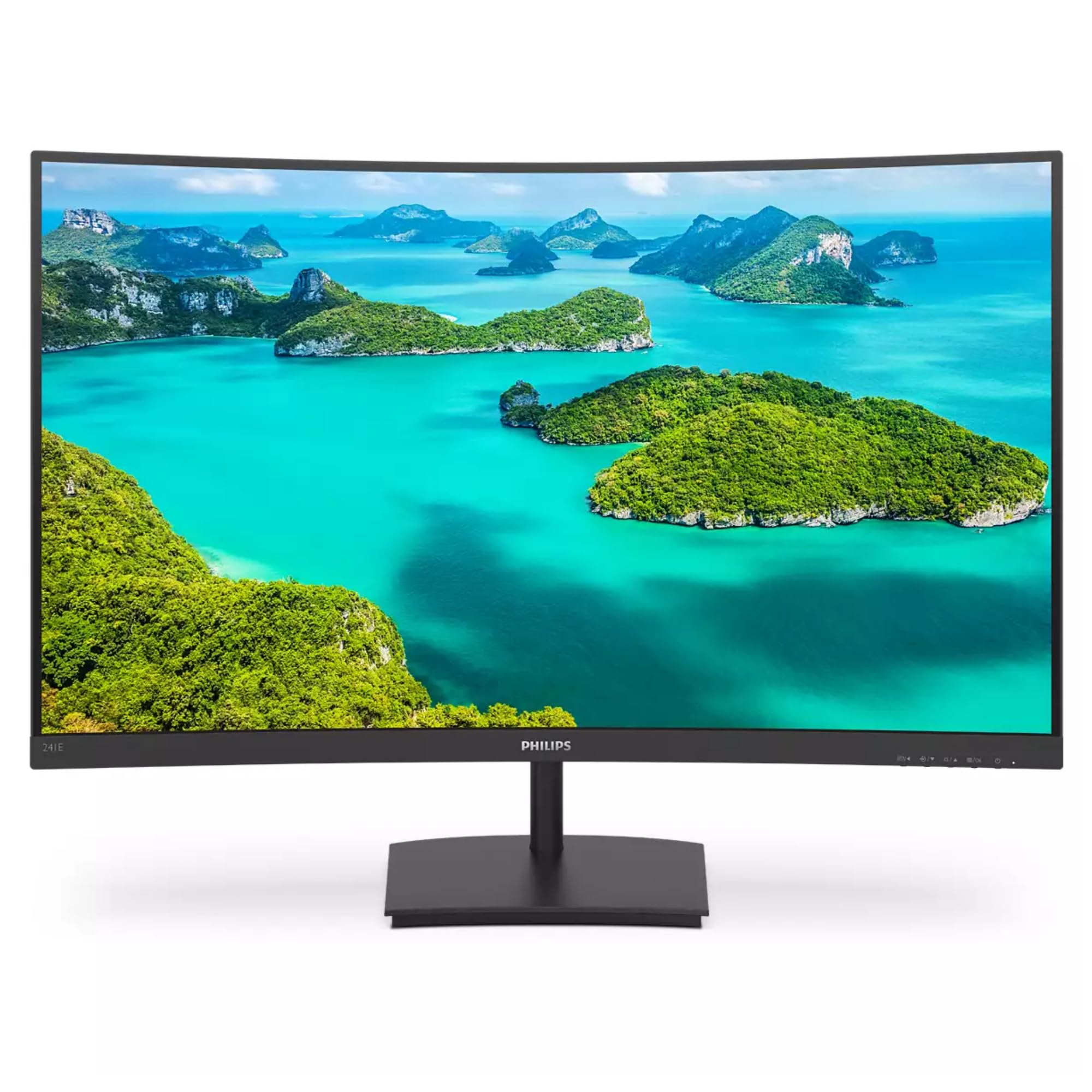 Philips 241E1SC Monitor 24 Pulgadas FHD Curvo, 75Hz, VA, 4 ms GtG (1920x1080, 1x HDMI), Negro