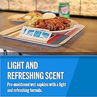 Vista 6 de Fresh Towel - Toallas húmedas envueltas individualmente, 1 caja de 100 toallitas de mano envueltas individualmente