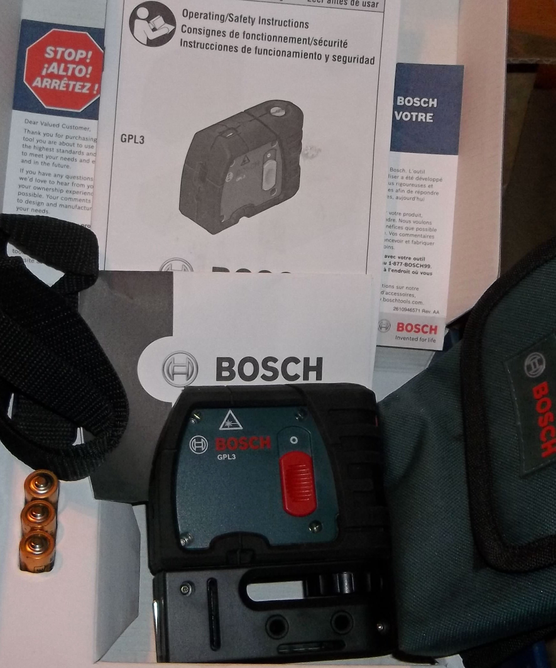BOSCH GPL3S 3-Point Laser Alignment 