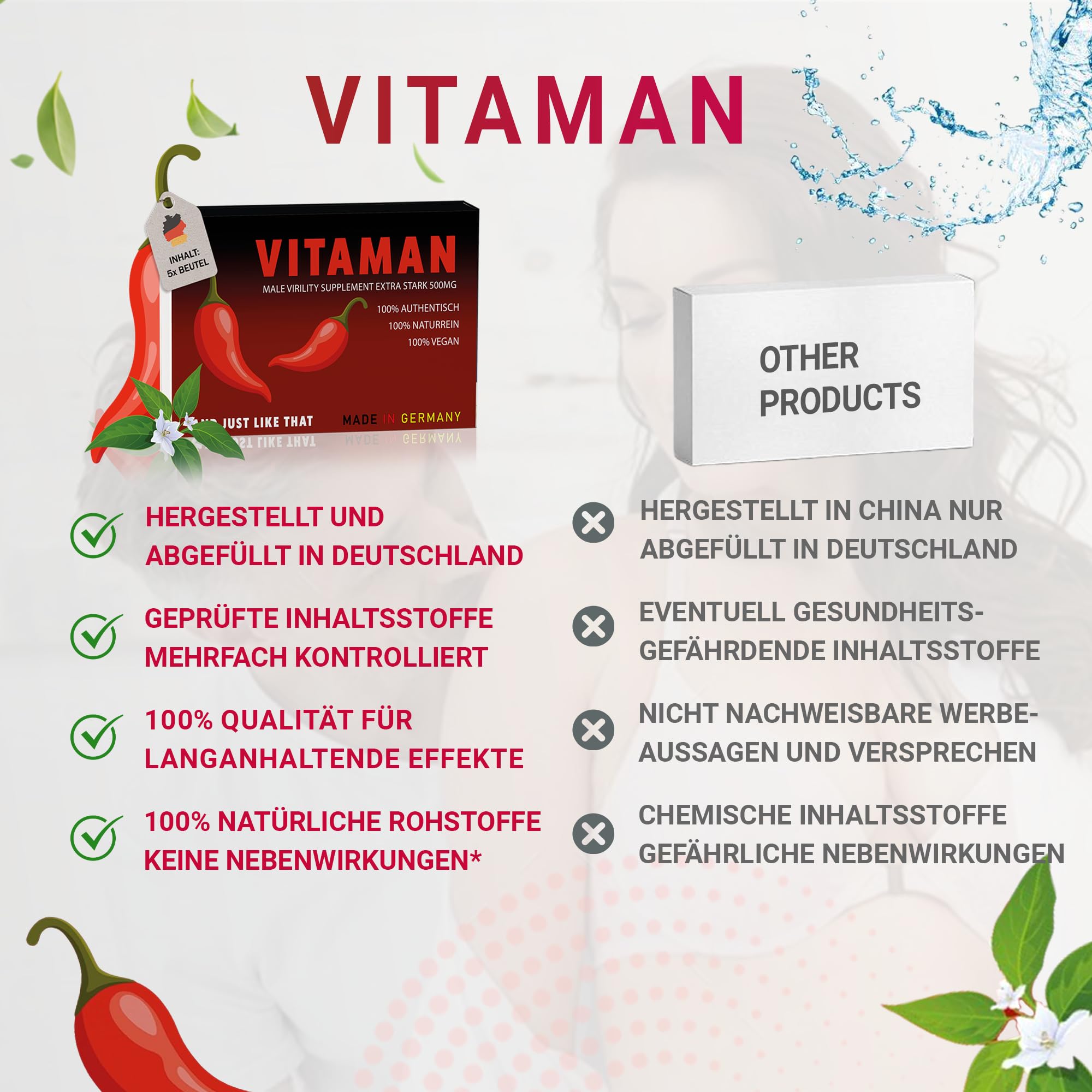 VITAMAN Gelée Royale FORTE Extra Stark – Magic Night – Hochdosierte Männer-Formel für Testosteron, Vitalität & Ausdauer – 3er Probierpackung