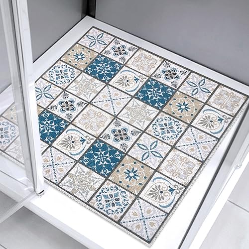 Miniatura 30 de Alfombra de Ducha y Bañera Antideslizante de Luffa: Alfombra de Bañera Cuadrada de 24x24 Pulgadas para Ducha Interior - Suave Antideslizante con Gris