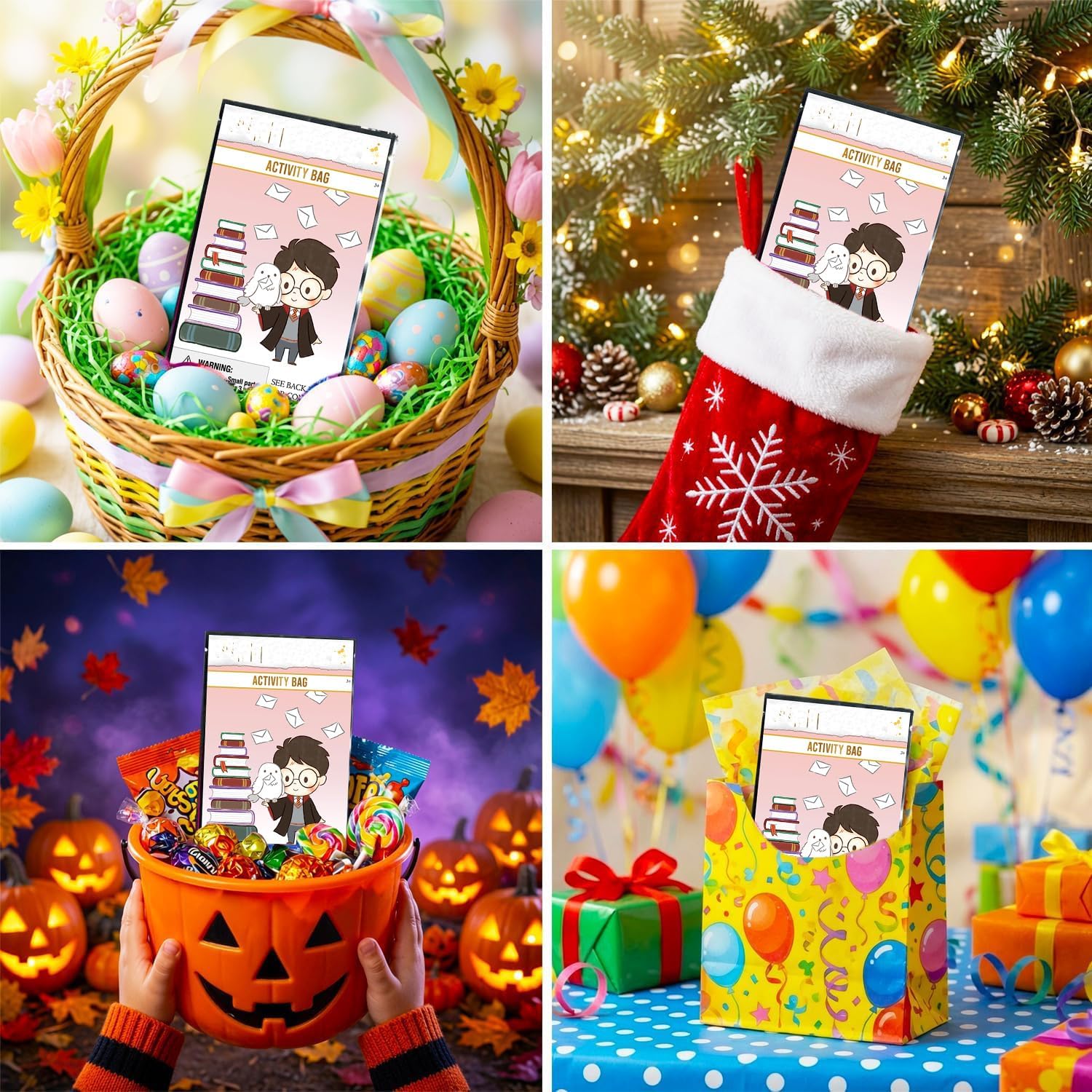 Harry Potter Party Favors for Kids Bundle - 8 Mini Activity Packs image 4