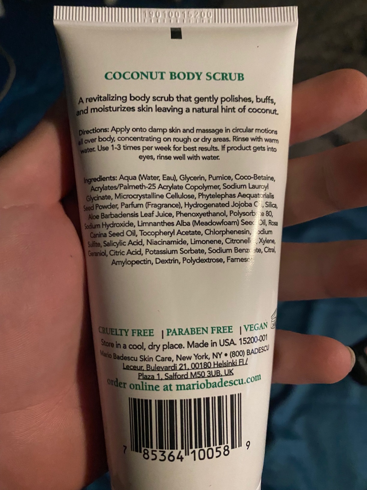 3/mo Finance Mario Badescu Coconut Body Scrub for All Skin Types Body Scrub that Softens