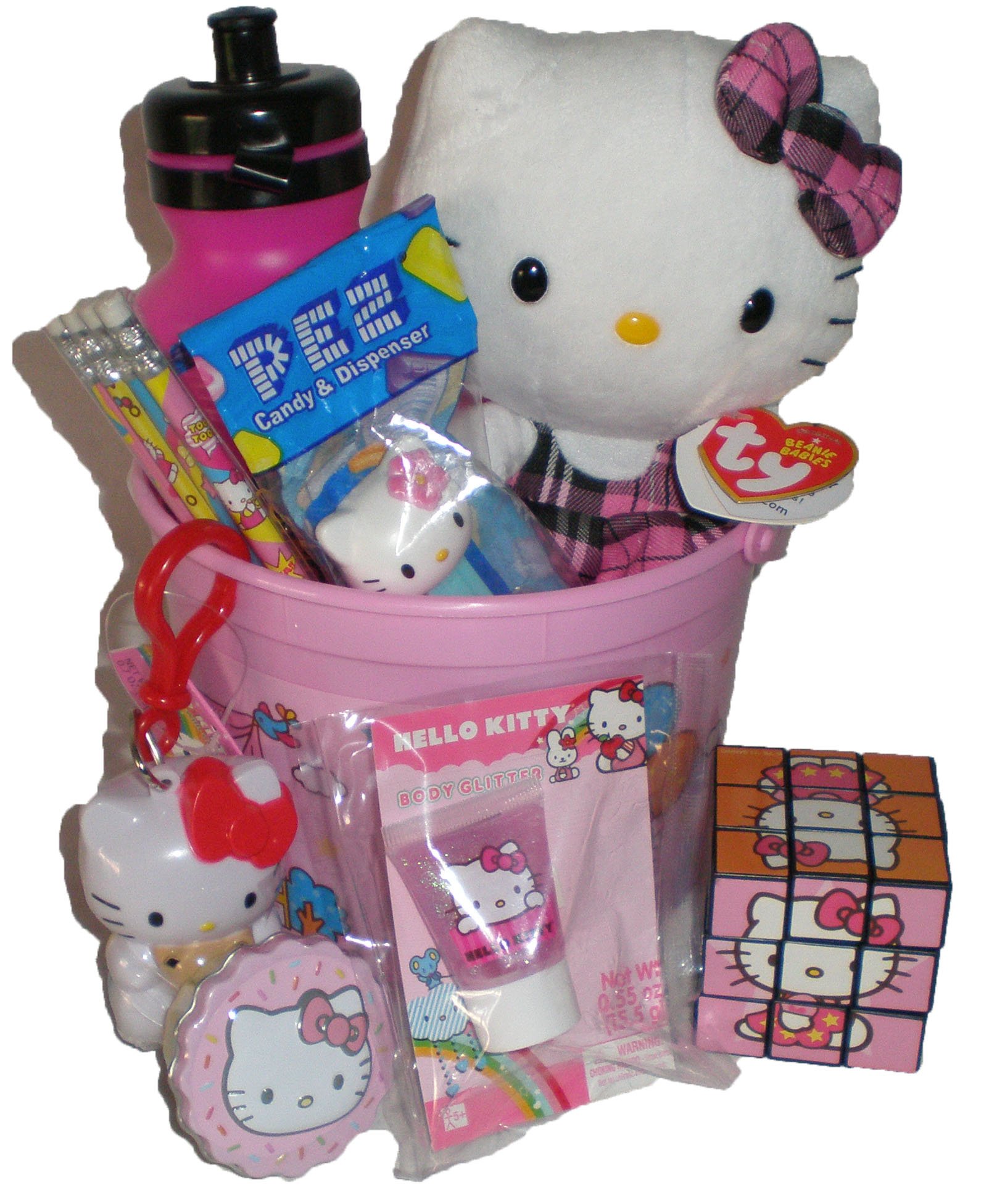 Hello Kitty Toys and Treats Gift Basket