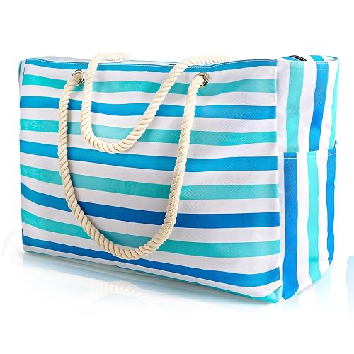 SRISE Large Beach Bag for Women and Men