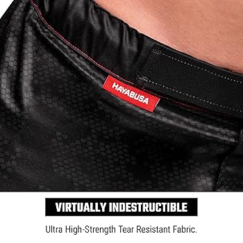 Hayabusa Hexagon Mid-Thigh Fight Short - Black, Small at
