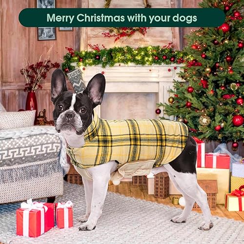 Miniatura 74 de Kuoser Waterproof Dog Coat, Reversible Dog Jacket for Large Dogs, Adjustable Durable Doggie Winter Coat for Groowing Puppies Warm Puppy Cold Weather