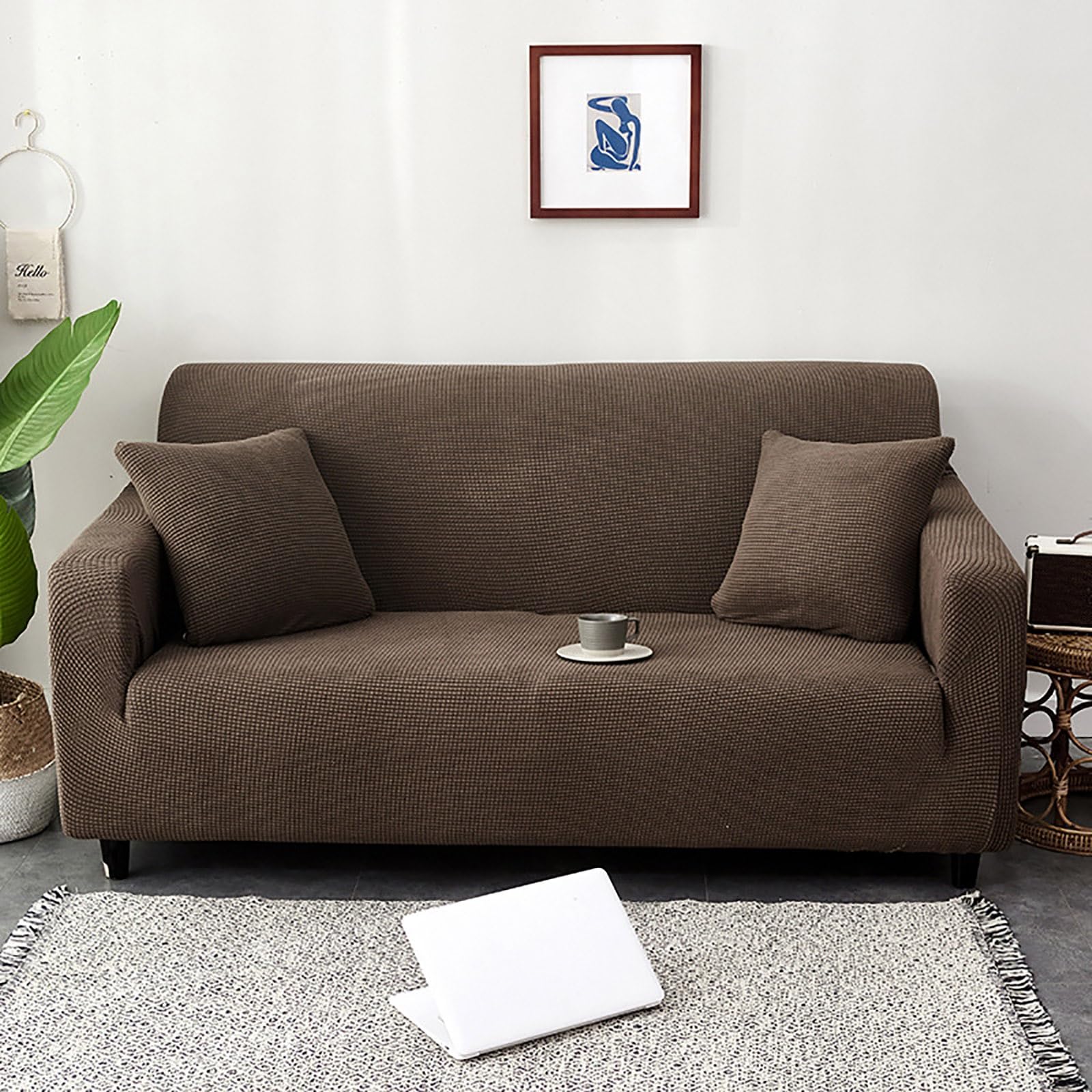 Housses de canapé épaisses lavables avec fond élastique durable