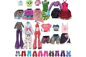 BARWA Monster High Dolls Clothes and Shoes