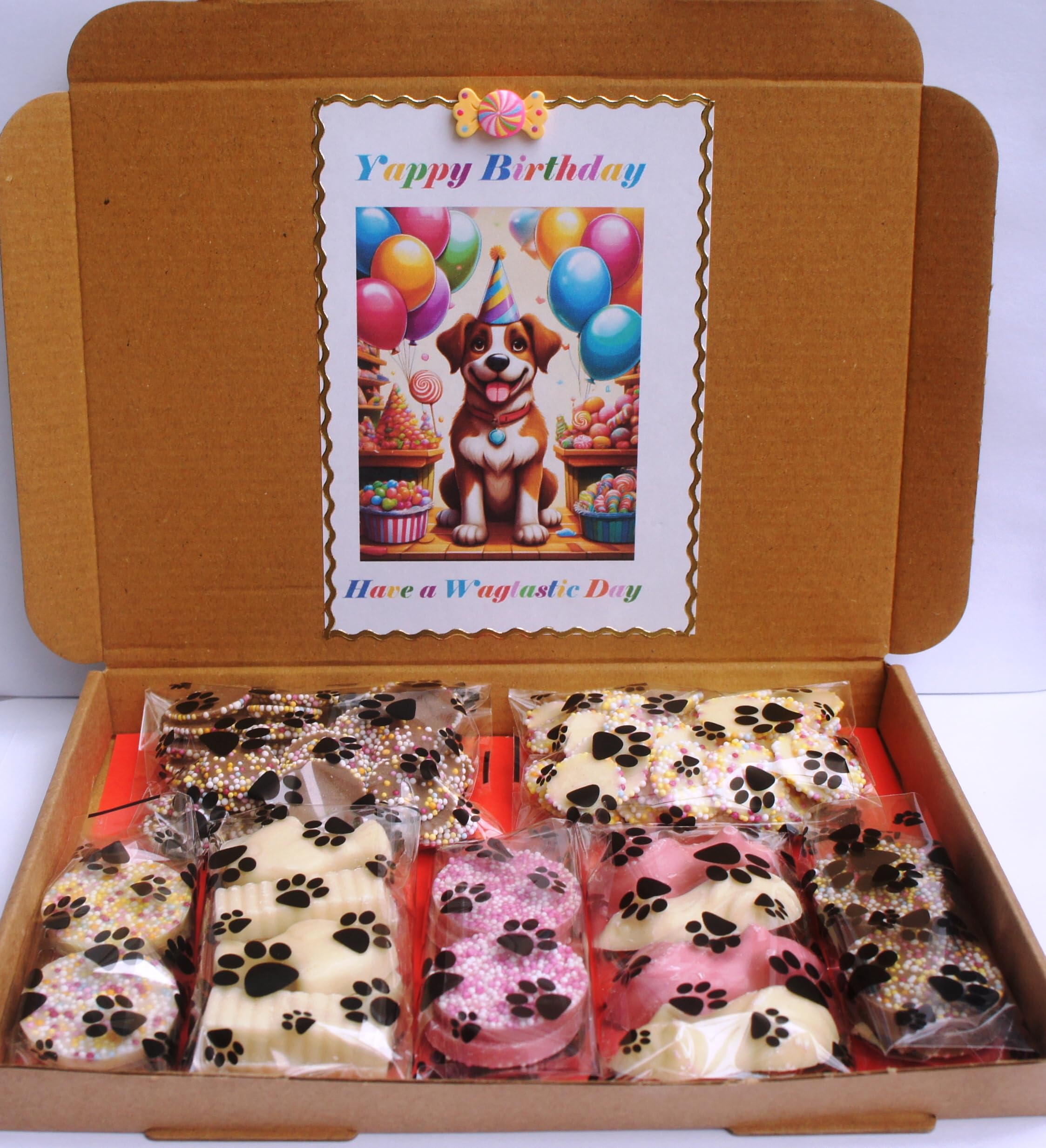 ULTIMATE DOG CHOC BIRTHDAY PARTY POOCH DOG TREAT GIFT BOX