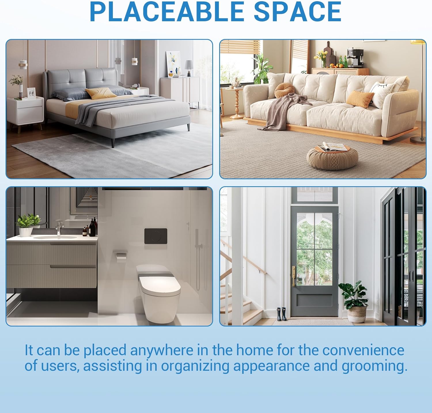 Full Length Mirror 71 x 31, Oversized Full-Body Hanging or Leaning Rectangle Mirror, Aluminum Alloy Thin Frame Floor Mirror, for Bedroom, Living Room, Dressing Room, Gym (Gold)