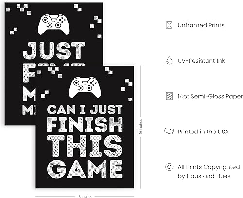 Miniatura 2 de HAUS AND HUES Pósteres de juegos para decoración de habitación de jugadores, pósteres de juegos de Xbox, decoración de juegos y decoración de sala