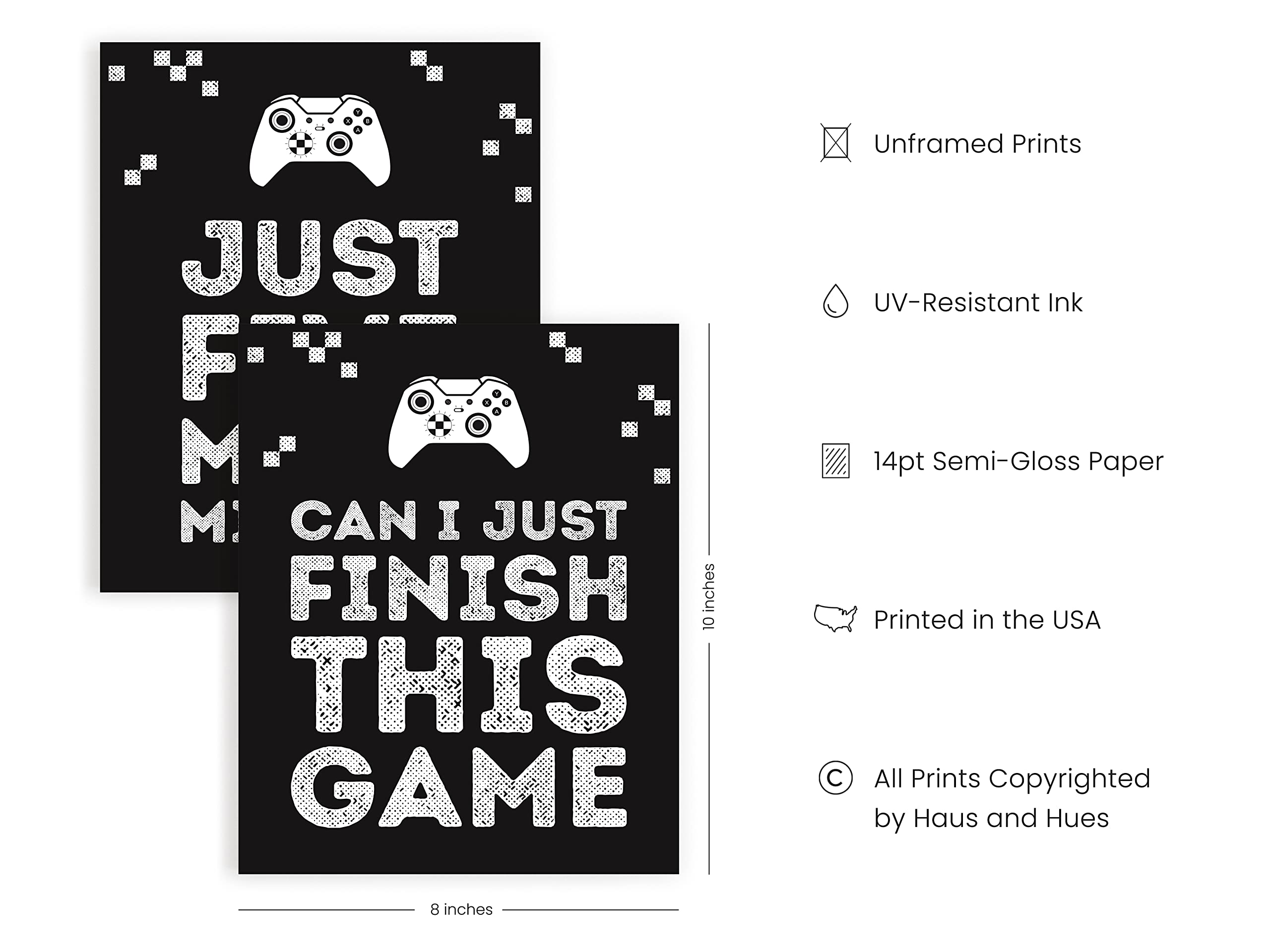 Funny Gaming Poster - Cool Geek Quote Print For Gamers, A3 Or A4 Size, Perfect Wall Art For Your Room