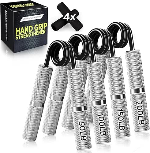 Hand Gripper Strengthener Set 50LB-300LB, Grip Strength Trainer (1/2/4/6 Pack)