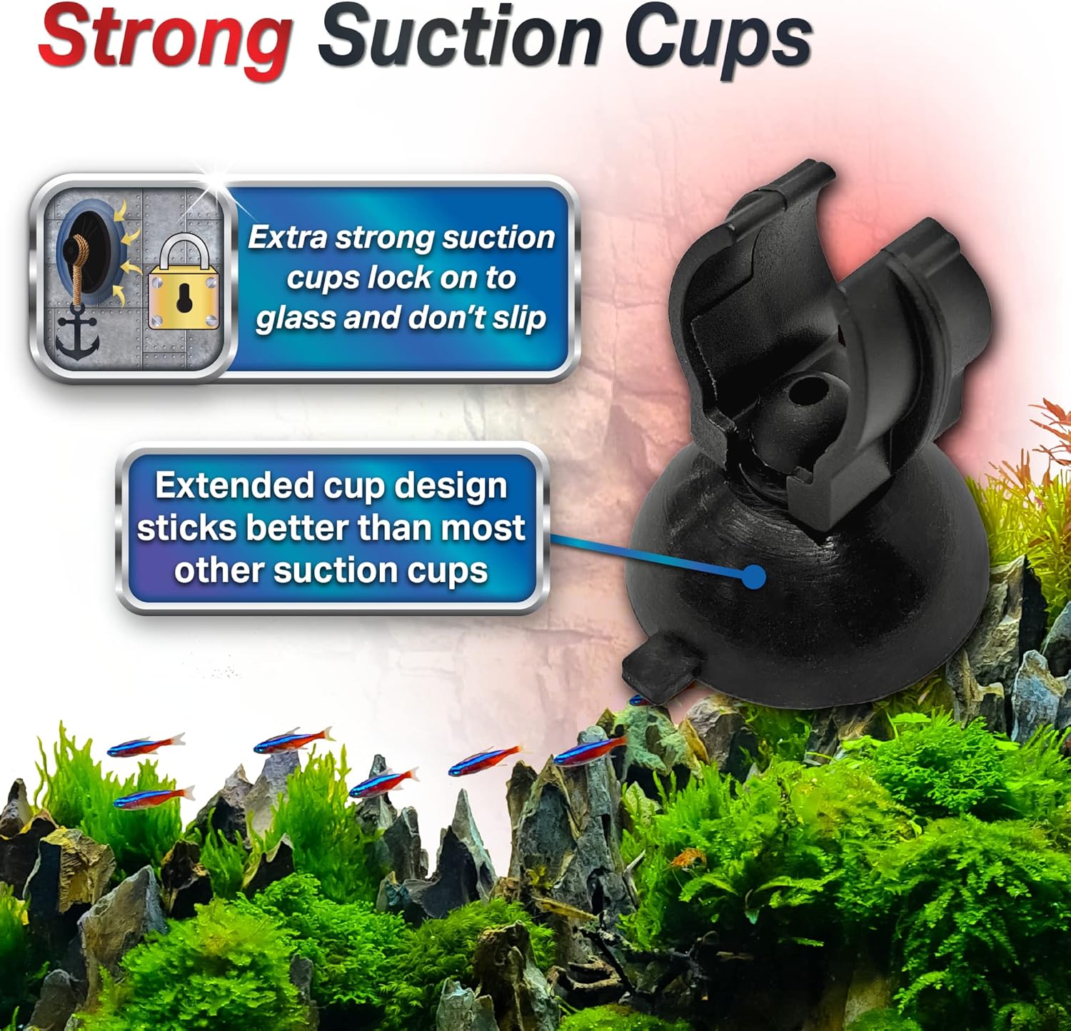 Glass Aquarium Heaters with Advanced LED Temperature Control System - for Fresh & Saltwater Aquariums (150 Watts / 25-50 Gallons)