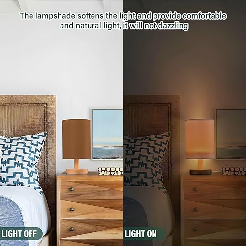 Miniatura 5 de Table Lamp Indoor Table Lamp Trendy Saddlebrown Lamps for Girls Room lampara de mesa