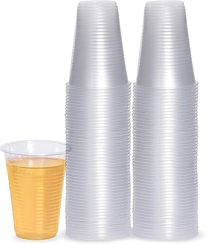 PLASTICPRO Vasos desechables de plástico transparente de 7 onzas, 400 unidades