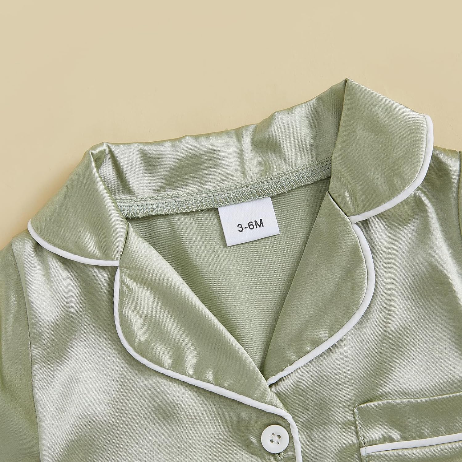 Kuriozud Baby Girl Boy St Patricks Day Silk Satin Pajamas Romper One-Piece Jumpsuit Long Sleeve Nightgown Pjs Sleepwear - Image 4