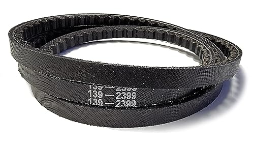 Correa original Toro OEM (se adapta a Exmark) 139-2399 Cog Belt para cortacéspedes Toro Timecutter y Exmark Quest, color negro