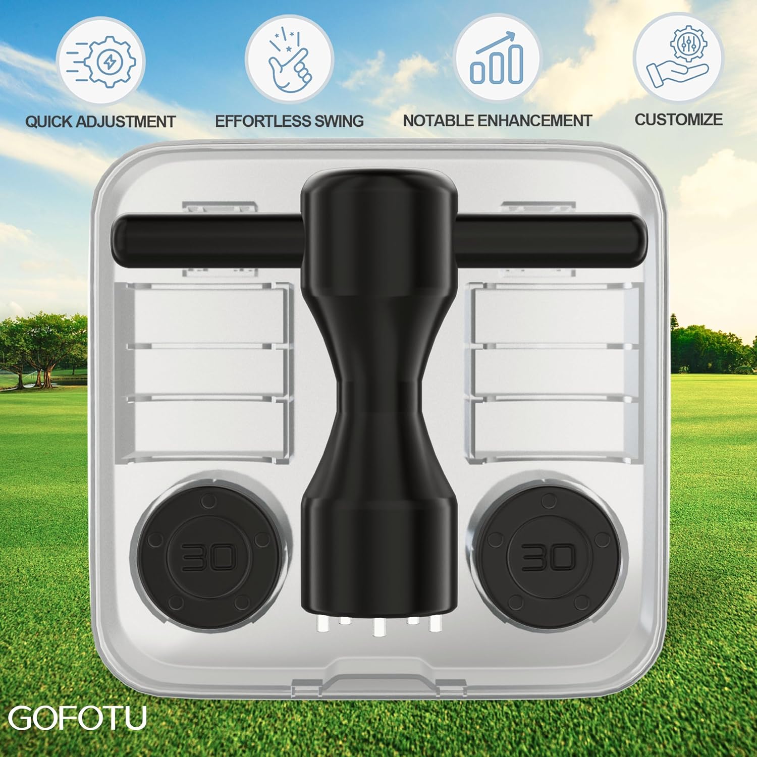 Golf Head Weight 1 set 2pcs. 5g/10g/15g/20g/25g/30g/35g/40g Golf Custom Weights+Black Wrench Compatible with Titleist Scotty Cameron Putters Newport Choice weight choice weight (30g)