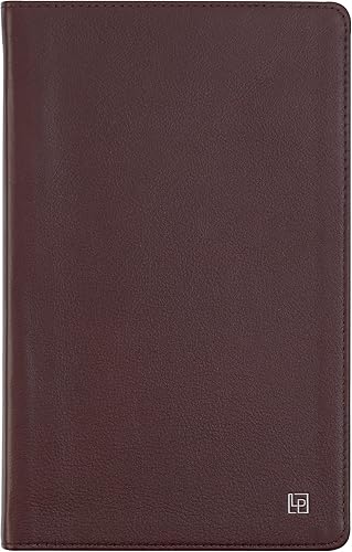 Miniatura 1 de Leatherpress Cuaderno clásico de cuero, tapa blanda, marrón cacao, grande (5.4 x 8.5 pulgadas), 234 páginas rayadas, colección Heritage, tabla de