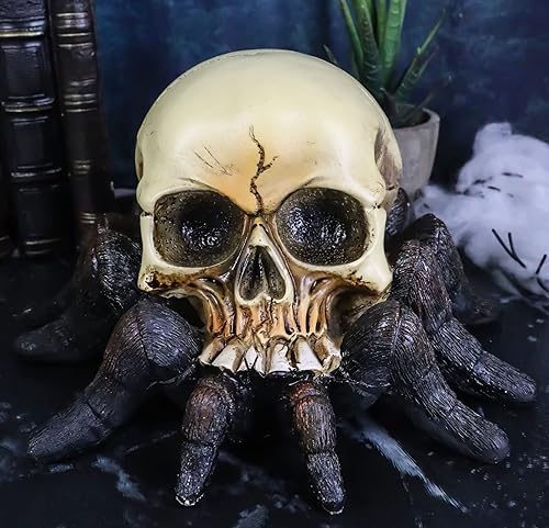 Miniatura 8 de Ebros Gift Fantástico Halloween Macabra Creepy Crawler Tarántula Arácnido Skulltula Araña Extraño Calavera Figura Calaveras Esqueletos Cráneos