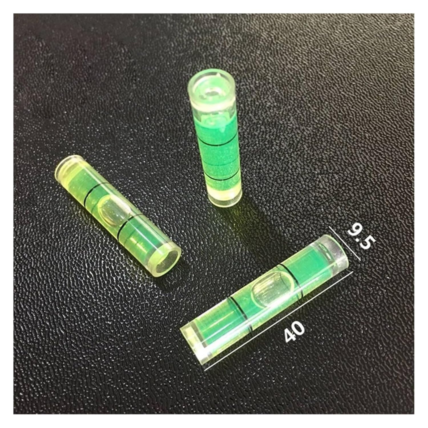 3-Pack Mini Bubble Level Cylindrical Precision Measurement Kit(40x9.5mm)