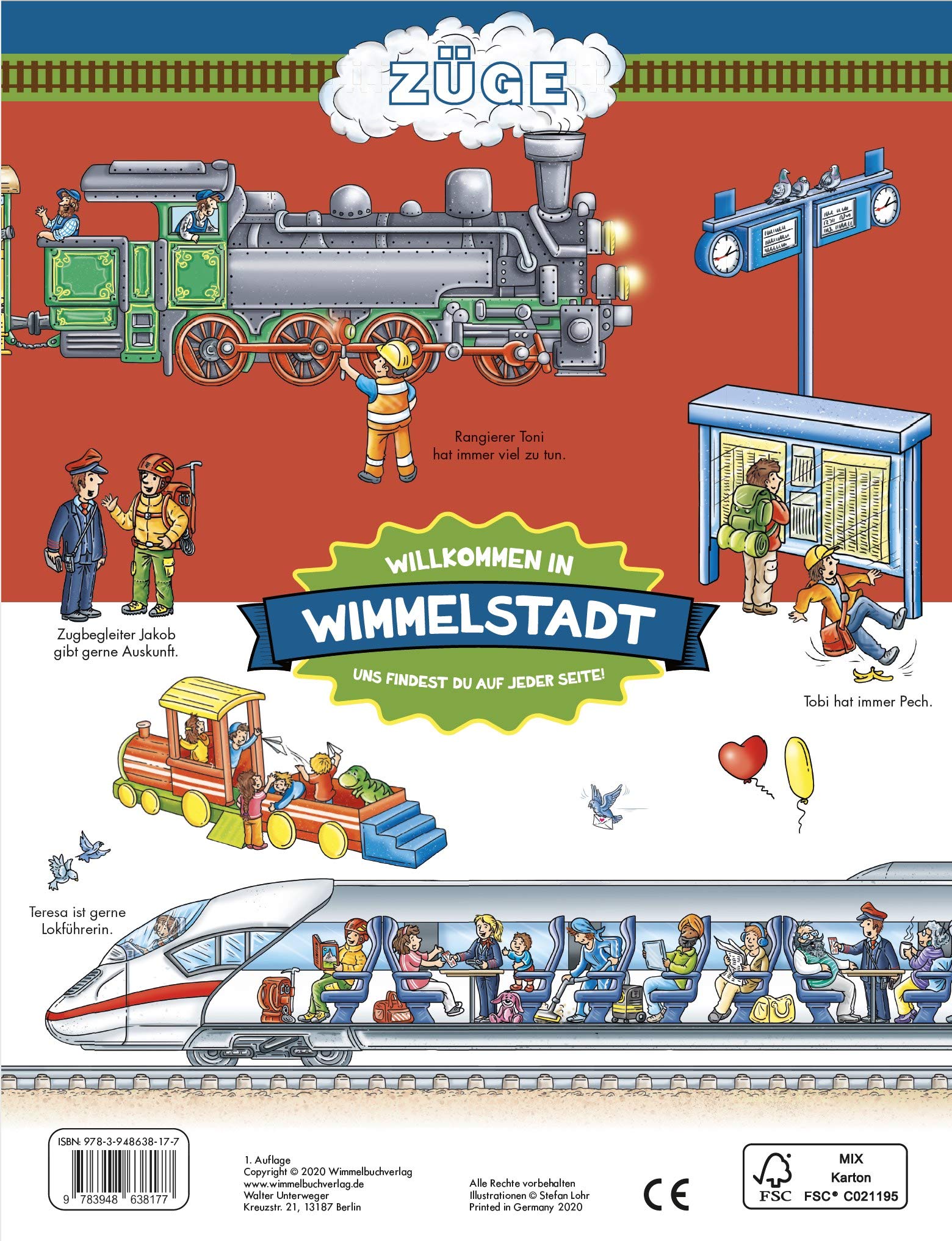 Züge Wimmelbuch: Mein großes Eisenbahn Wimmelbuch ab 3 Jahren